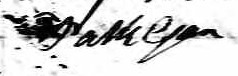 Signature de Patrick Egan: 13 novembre 1845