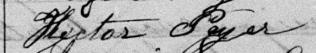 Signature d'Hector Payer: 28 août 1877 Signature d'Hector Payer: 28 août 1877