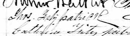 Signature de Thos. Fitzpatrick: 30 janvier 1866 Signature de Thos. Fitzpatrick: 30 janvier 1866