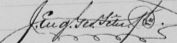 Signature de J. Eug. Geo. Têtu Ptre: 4 mars 1888