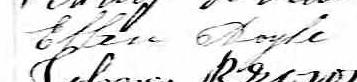 Signature de Ellen Doyle: 22 juin 1875