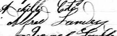 Signature d'Alfred Landry: 8 juillet 1873 Signature d'Alfred Landry: 8 juillet 1873