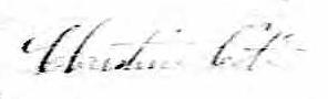 Signature de Christine Côté: 20 octobre 1868