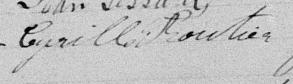Signature de Cyrille Routier: 13 février 1879 Signature de Cyrille Routier: 13 février 1879