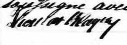 Signature de Thomas Blaney: 19 mai 1864