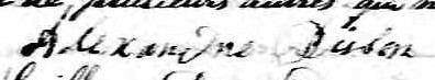 Signature d'Alexandre Bisson: 26 juillet 1853