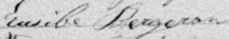 Signature d'Eusèbe Bergeron: 26 avril 1893 Signature d'Eusèbe Bergeron: 26 avril 1893