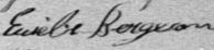 Signature d'Eusèbe Bergeron: 11 mai 1893 Signature d'Eusèbe Bergeron: 11 mai 1893