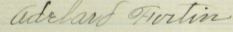 Signature d'Adelard Fortin: 31 janvier 1910