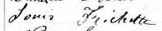 Signature de Louis Frichette: 16 août 1870 Signature de Louis Frichette: 16 août 1870