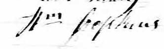 Signature de William Hopkins: 9 décembre 1861