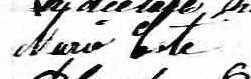 Signature de Marie Coté: 28 novembre 1876 Signature de Marie Coté: 28 novembre 1876