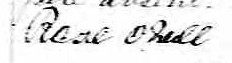 Signature de Rose O'Neal: 17 décembre 1858 Signature de Rose O'Neal: 17 décembre 1858