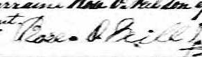 Signature de Rose O'Neill: 4 mars 1861 Signature de Rose O'Neill: 4 mars 1861