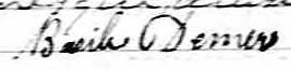 Signature de Basile Demers: 25 avril 1840