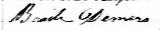 Signature de Basile Demers: 17 janvier 1843