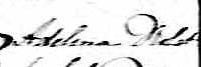 Signature d'Adelina Drolet: 29 janvier 1861