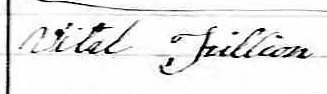 Signature de Vital Fillion: 27 juin 1863