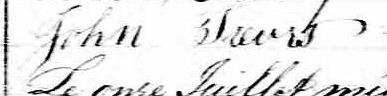 Signature de John Trevors: 11 juillet 1867