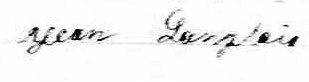Signature de Jean Langlois: 15 décembre 1865