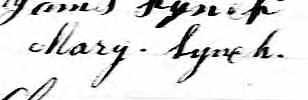 Signature de Mary Lynch: 15 novembre 1869 Signature de Mary Lynch: 15 novembre 1869