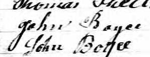 Signature de John Boyce: 29 novembre 1873
