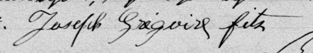 Signature de Joseph Grégoire fits: 9 mai 1898 Signature de Joseph Grégoire fits: 9 mai 1898