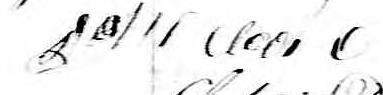 Signature de John Clooar: 13 décembre 1871