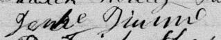 Signature de Jenke Dunne: 16 septembre 1878