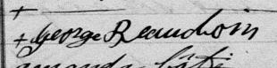 Signature de George Beaudoin: 2 octobre 1882