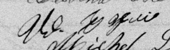 Signature d'Urbain Gagné: 12 août 1895