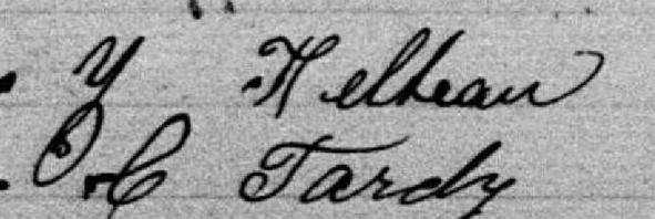 Signature de Zéphirin Fecteau: 20 août 1889 Signature de Zéphirin Fecteau: 20 août 1889
