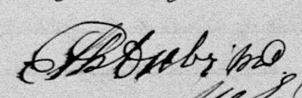 Signature de Philippe Dubé MD: 26 février 1898
