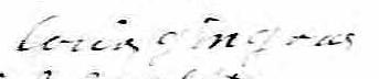 Signature de Louis Gingras: 21 janvier 1799 Signature de Louis Gingras: 21 janvier 1799