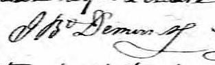 Signature de J B Demers: 4 avril 1804