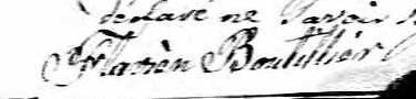 Signature de Flavien Boutillier: 31 décembre 1813