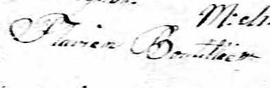 Signature de Flavien Boutillier: 7 février 1814
