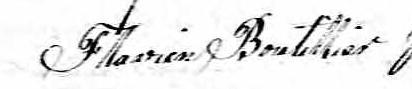 Signature de Flavien Boutillier: 5 août 1814