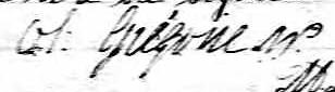 Signature de Ol. Grégoire N.P.: 8 février 1847