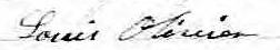 Signature de Louis Olivier: 23 décembre 1865 Signature de Louis Olivier: 23 décembre 1865