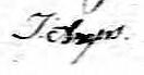 Signature de J. Angers: 30 août 1822