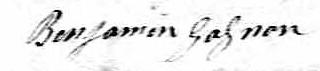 Signature de Benjamin Gagnon: 10 janvier 1834
