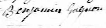 Signature de Benjamin Gagnon: 31 juillet 1841