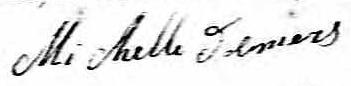 Signature de Michelle Demers: 22 juillet 1823