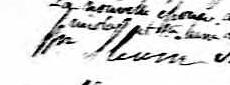 Signature de Wm Hevin: 6 février 1826