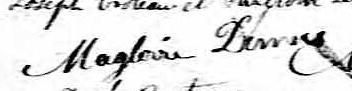 Signature de Magloire Demers: 28 décembre 1830