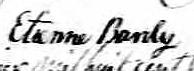 Signature de Etienne Bardy: 29 janvier 1831