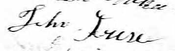 Signature de John Fraser: 26 avril 1831
