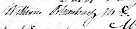 Signature de William Humhartz M.D.: 27 juin 1831