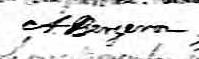Signature de A Bergeron: 9 novembre 1831